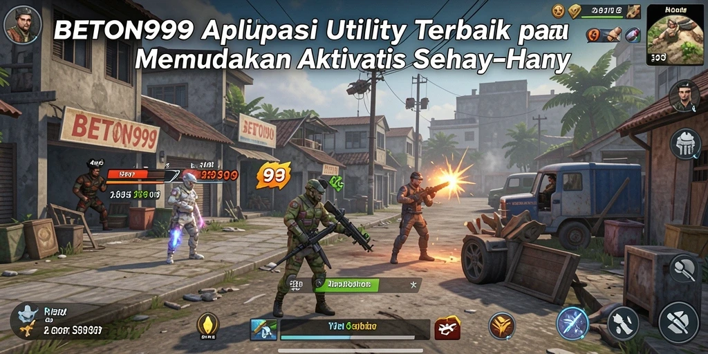 Tampilan utama BETON999 dengan fitur-fitur utilitas yang mengesankan.