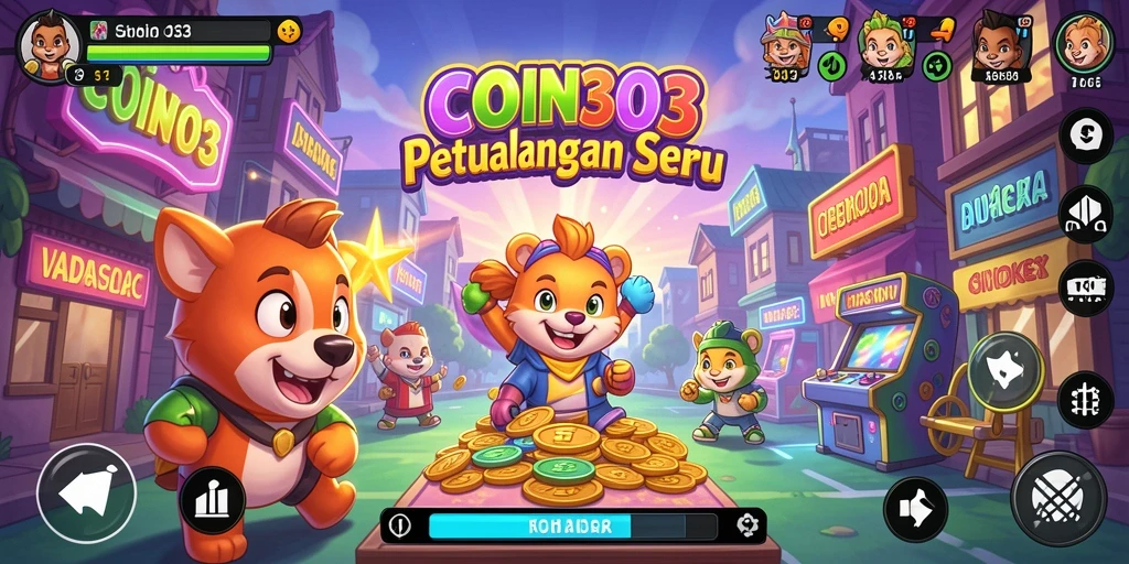 Tangkapan layar COIN303 menampilkan aksi seru dalam gameplay Arcade.