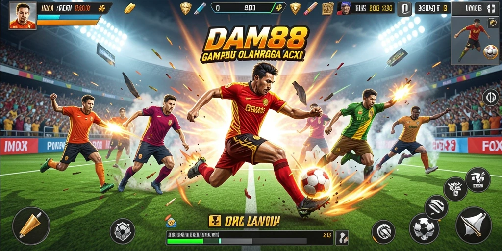 Screenshot gameplay DAM88 yang menampilkan aksi olahraga yang mendebarkan.