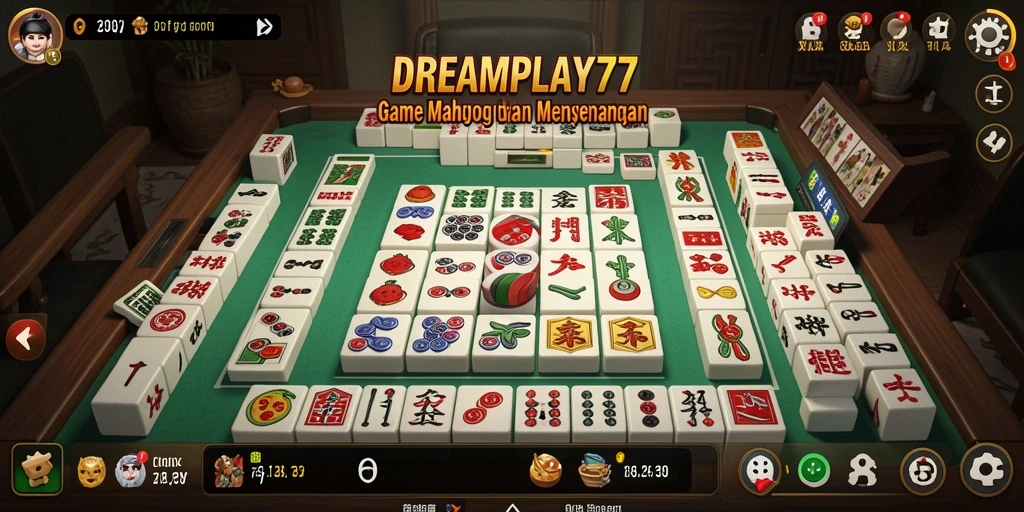 Tampilan permainan Mahjong di DREAMPLAY77 yang menarik dan menantang.