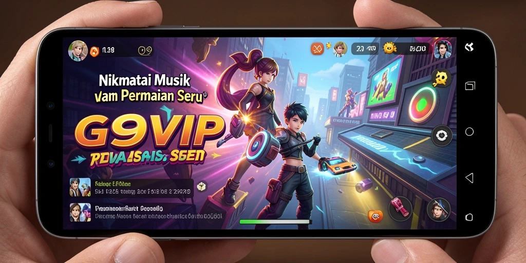 Tampilan screenshot G9VIP saat bermain musik bersama teman.