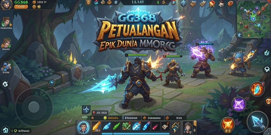 Screenshot gameplay GG368 yang menampilkan petualangan seru dalam MMORPG.