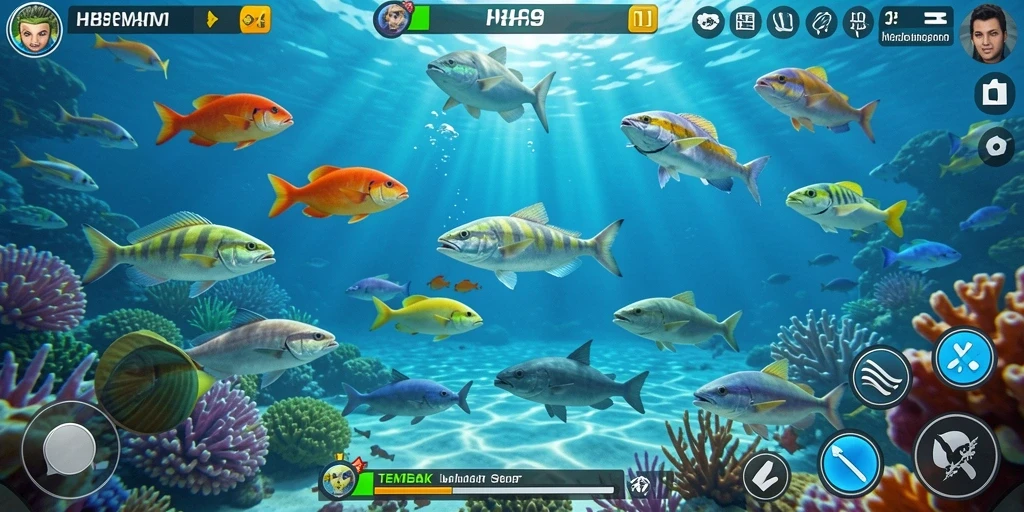 Tampilan gameplay seru dari H89 tembak ikan.