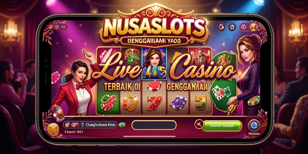 Tampilan menyenangkan dari gameplay Live Casino di NUSASLOTS.