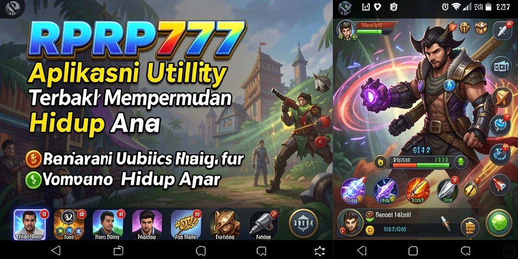 Tampilan antarmuka aplikasi Utility RPRP777 yang menarik dan fungsional.